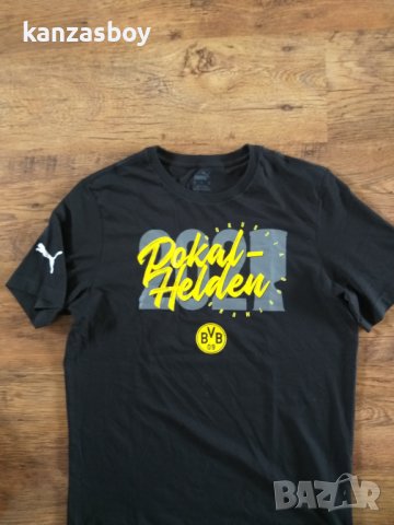 puma borussia dortmund - страхотна мъжка тениска КАТО НОВА , снимка 2 - Тениски - 40659070