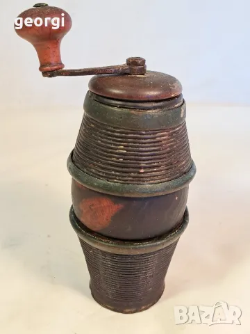 Стара дървена мелница за черен пипер   7/4