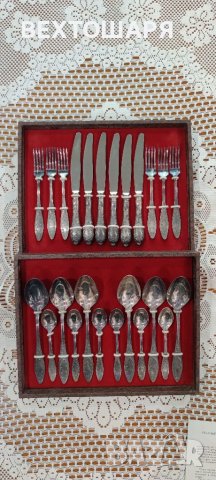 Невероятен Руски Комплект Прибори за Хранене , снимка 8 - Антикварни и старинни предмети - 38588763