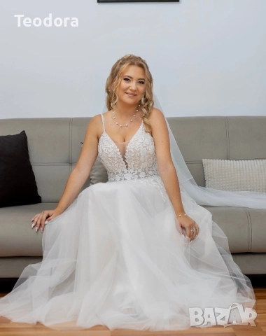 Сватбена рокля, снимка 3 - Сватбени рокли - 51988079