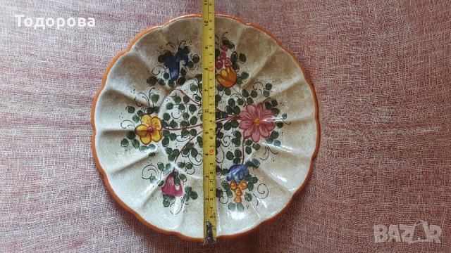 Старинна италианска фруктиера "DERUTA", снимка 6 - Антикварни и старинни предмети - 30161964