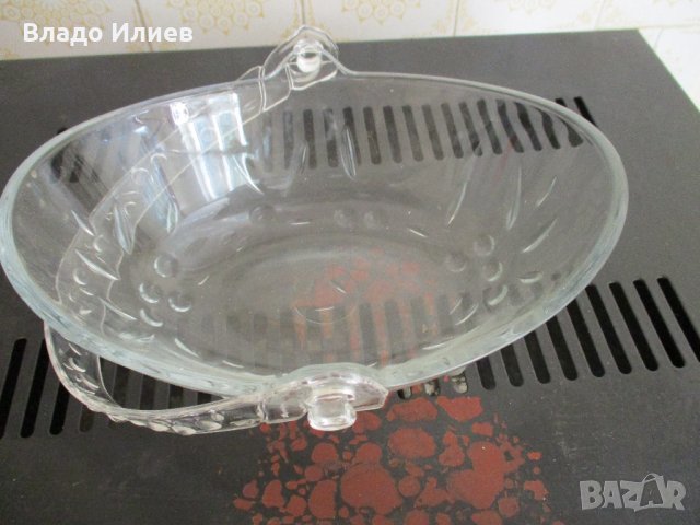 Стъклена кошница "Пашабахче" нова, снимка 1 - Прибори за хранене, готвене и сервиране - 29859479