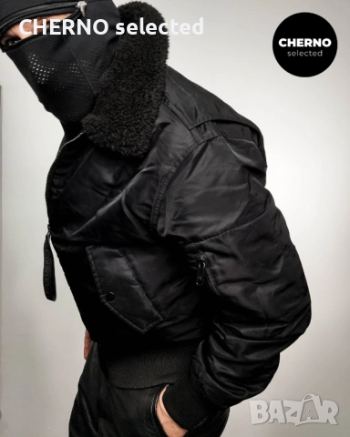 Бомбър яке с шерпа яка CALVIN KLEIN Sherpa Aviator Bomber Jacket – размер L•M – Ново без етикети, снимка 2 - Якета - 53297270