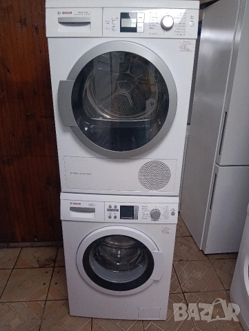 Комплект пералня и сушилня с термопомпа Бош Bosch с две години гаранция!, снимка 11 - Перални - 53290374