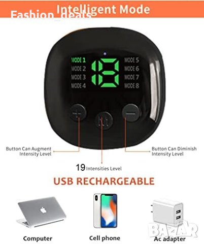 Нов ABS EMS Стимулатор за Мускули: Портативен и Ефикасен корем ръце, снимка 4 - Фитнес уреди - 42558483