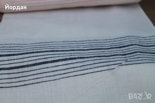 Ръчно тъкан плат  от фин лен, снимка 10 - Антикварни и старинни предмети - 50714814