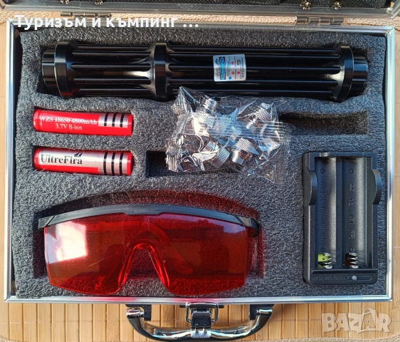 Мощен лазер 50000mw 450nm Gatling Burning / 5 приставки /, снимка 3 - Спортна екипировка - 52842217