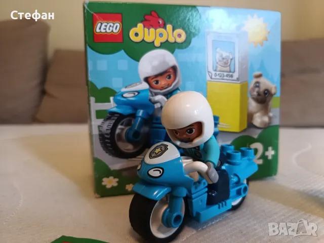 Lego Duplo Полицейски мотоциклет 10967 Police Motorcycle, снимка 2 - Конструктори - 50258397