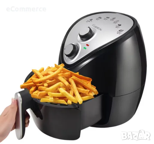 Еър фрайър Lexical Airfryer LAF-3002 , 3.5L, 1300W, снимка 3 - Фритюрници - 47828616