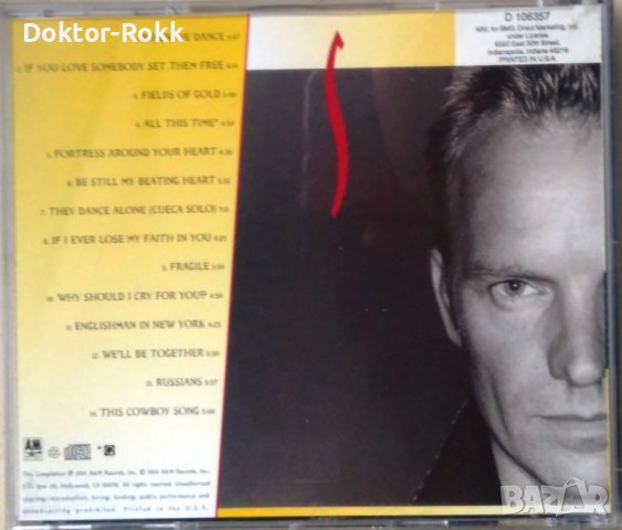Sting - Fields Of Gold: The Best Of Sting 1984 - 1994 (1994), снимка 2 - CD дискове - 40305942