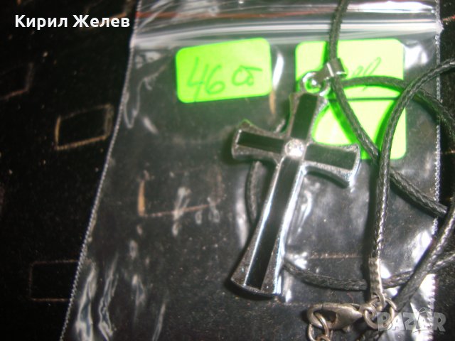 АРТ КРЪСТ с ЦИРКОН КРИСТАЛ КОЛИЕ СТОМАНА 209681