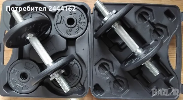 Дъмбели 2 по 10кг , снимка 6 - Фитнес уреди - 49732332