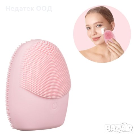Четка за почистване на лице, Силиконова, Розова, снимка 2 - Козметични уреди - 40659695