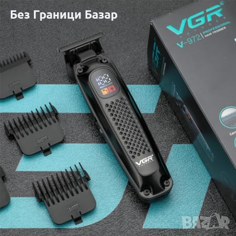  Нов Пълен комплект за подстригване на коса - VGR машина, аксесоари за мъже, снимка 6 - Машинки за подстригване - 44582554