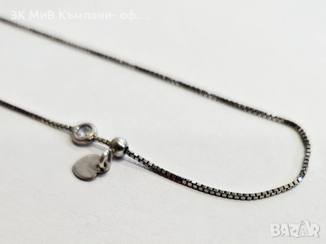 Сребърна гривна 1.54гр 06924-25/5, снимка 2 - Гривни - 53022846