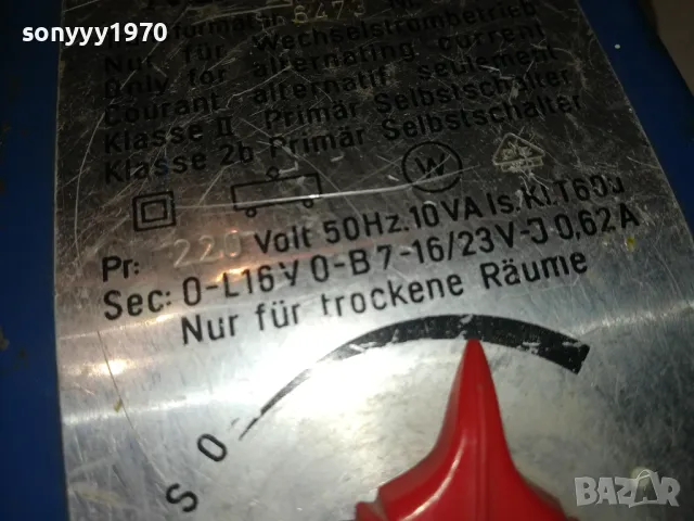 MARKLIN TRAFO-MADE IN GERMANY-ВНОС SWISS 0501251902, снимка 6 - Мрежови адаптери - 48560702