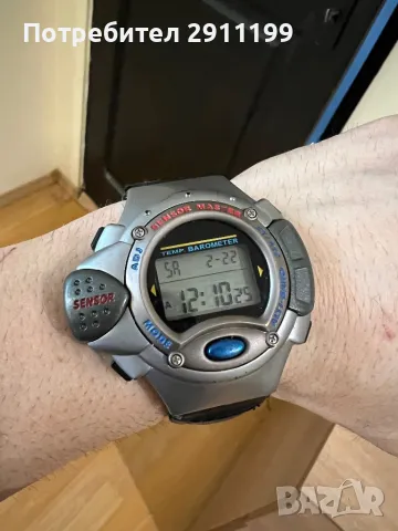 Винтидж спортен часовник Sensor Master, снимка 10 - Мъжки - 49940841