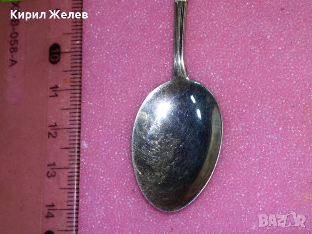 BAD EMS СТАРА НЕМСКА КОЛЕКЦИОНЕРСКА ЕМАЙЛИРАНА СРЕБЪРНА ЛЪЖИЧКА За КАФЕ СРЕБРО 800 RFK ПРОБА 42989, снимка 7 - Колекции - 44376185