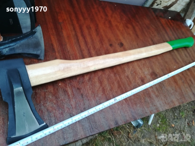 брадва с клин 2кг-дървена дръжка в два цвята 0810251736, снимка 3 - Градински инструменти - 51988648