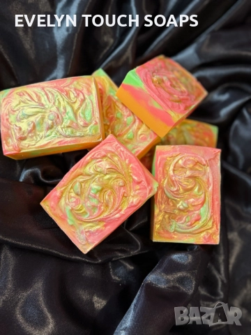 Домашен сапун с аромат на печена ябълка 🍎🍊портокал и канела, снимка 5 - Козметика за тяло - 52567619