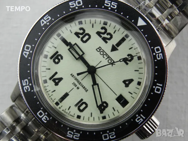 ВОСТОК АМФИБИЯ АВТОМАТИЧЕН-24 часа-FULL LUME ref: 72014Б , снимка 5 - Мъжки - 42691792