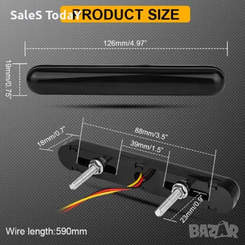 Диоден габарит за мотор, джип, камион, автомобил, Габарити, бял, снимка 6 - Аксесоари и консумативи - 47300828