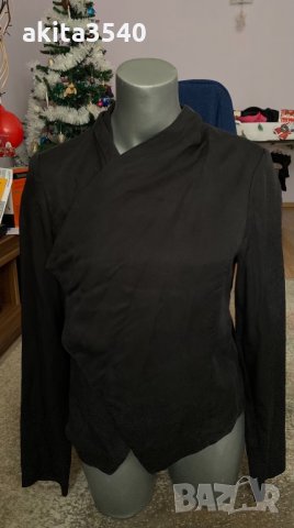 Черна асимтрична жилетка Orsay, снимка 11 - Жилетки - 35321532