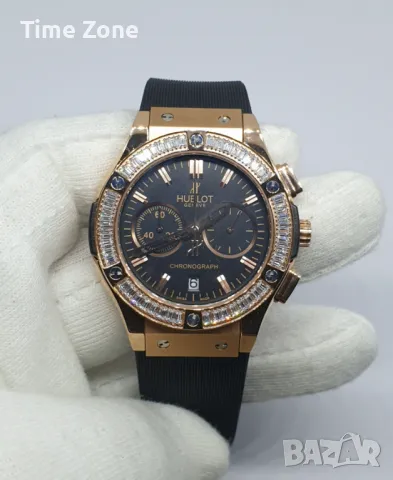 Hublot Chronograph 38mm Pink Gold Black Dial Diamonds Дамски Различни Варианти