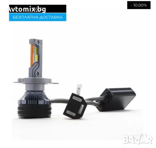 Н4 LED xenon крушки, модел STN1 за 10-24V, 65W, Canbus 6000K, комплект, БЕЗПЛАТНА ДОСТАВКА, снимка 2 - Аксесоари и консумативи - 49674344