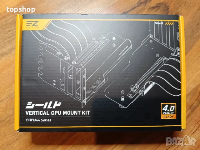 НОВ Брекет за вертикален монтаж на GPU EZDIY-FAB с високоскоростен PCIE 4.0 райзер кабел, снимка 10 - Кабели и адаптери - 50501558