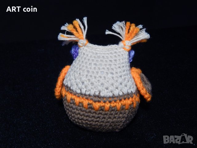 Плетени играчки бухалчета, снимка 4 - Плюшени играчки - 34423044