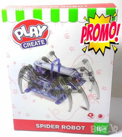 Робот-паяк - Направи си сам / SPIDER ROBOT PLAY CREATE, снимка 1 - Електрически играчки - 39792161