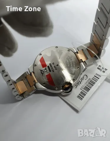 Cartier Ballon Bleu 33mm Steel & Pink Gold MOP Dial Automatic Дамски Различни Варианти, снимка 11 - Дамски - 47990333