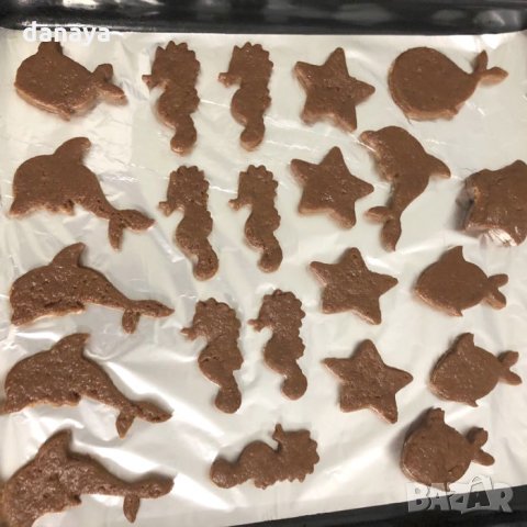 2309 Комплект форми за сладки Морски обитатели, 8 броя, снимка 4 - Форми - 34023887