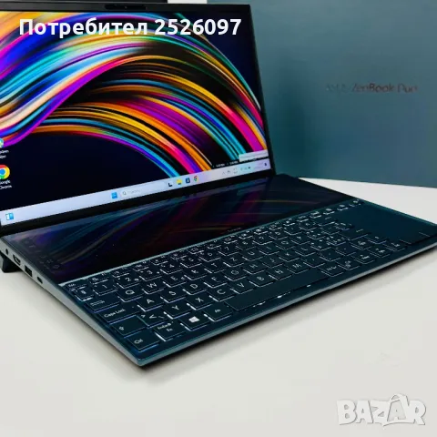 Asus ZenBook Duo Pro Touch/i7-10510U/NVIDIA MX250/16GB RAM/512GB, снимка 5 - Лаптопи за работа - 47371052