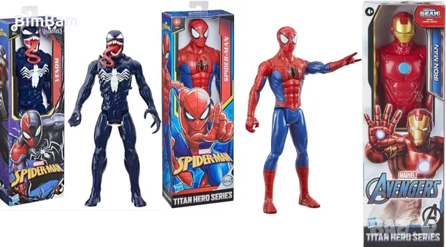 Фигура Spider-Man Titan Hero Series / Venom /  Iron Man Hasbro Avengers - 30см - с 5 подвижни точки