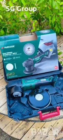Акумулаторна полираща машина Parkside 20V, снимка 3 - Полирмашини - 55895023