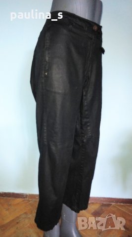 Дизйнерски панталон с кожен ефект "Kello"® / голям размер , снимка 2 - Панталони - 15475101