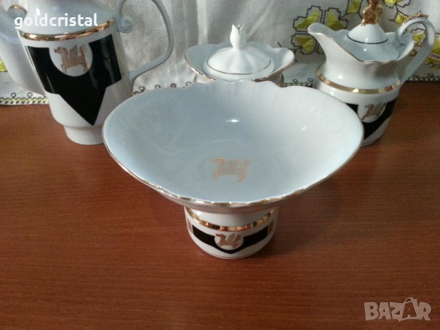 Руски порцелан залатой пегас, снимка 7 - Антикварни и старинни предмети - 42869713