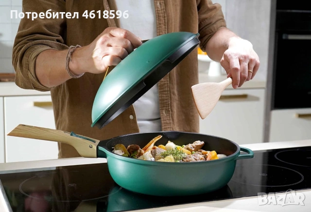 COOKUT - La Fabuleuse - Poele a Tout faire - 8 kitchen utensils EN 1, снимка 3 - Съдове за готвене - 53224253