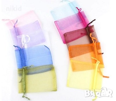 8*9 см подаръчни торбички торбичка от органза тюл за подаръци бижута подаръчета подаръчна торбичка, снимка 2 - Други - 32226015