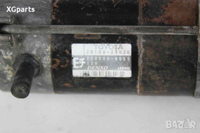 Стартер за Toyota Yaris I 1.3i 86 к.с. (1999-2005) 228000-8550, снимка 3 - Части - 44525764