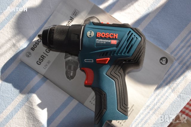 Нов, безчетков винтоверт Bosch GSR 12V-30, снимка 1