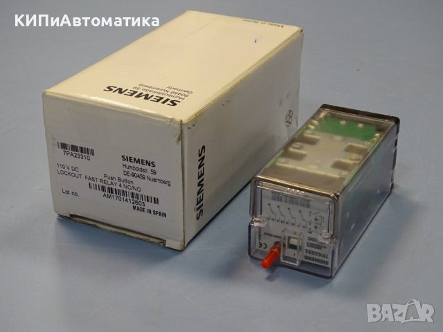 реле Siemens 7PA23310 Lockout Fast Relay 4NC/NO 110VDC