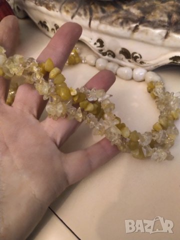 разпродажба РЕТРО ОГЪРЛИЦА ЕСТЕСТВЕНИ КАМЪНИ РЪЧНА ИЗРАБОТКА НАМАЛЕНИЕ , снимка 7 - Колиета, медальони, синджири - 42798222