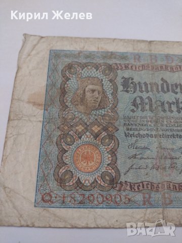 Райх банкнота - Германия - 100 марки /  1920 година - 17963, снимка 3 - Нумизматика и бонистика - 31031303