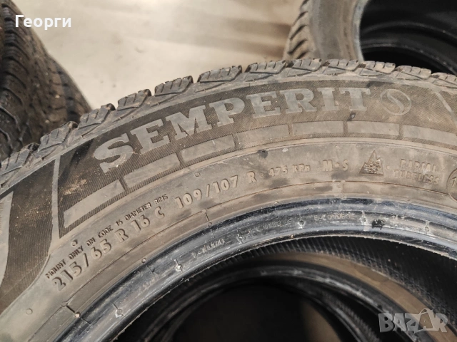 4бр.зимни гуми 215/65/16C Semperit, снимка 3 - Гуми и джанти - 53213110