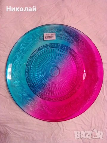 Френски луксозни чинии от стъкло, снимка 10 - Чинии - 53184067