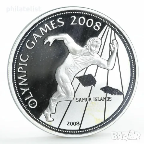 Самоа 2008 - 5 долара - Олимпийски игри 2008 година UNC, снимка 5 - Нумизматика и бонистика - 55922596