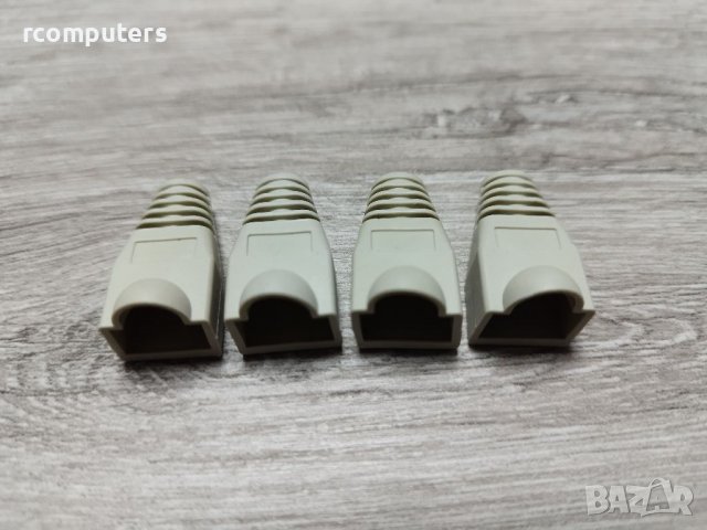 Маншон за конектор RJ45 - 4 бр., снимка 1 - Мрежови адаптери - 39039542